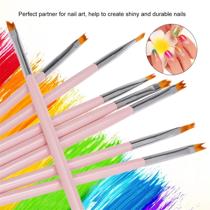 Nail art tools Nail art brushes Nail brushes Gel nail tools 8/15Pcs Nail Art Brushes Set Professional Drawing Pen Gradient Painting Brush UV Gel Flower Painting Tool Manicure Supplies