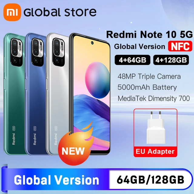 Global ROM Xiaomi Redmi Note 10 5G 128GB / 256GB 7nm Dimensity 700 48MP  Dual Camera 90Hz FHD+ DotDisplay 5000mAh - AliExpress