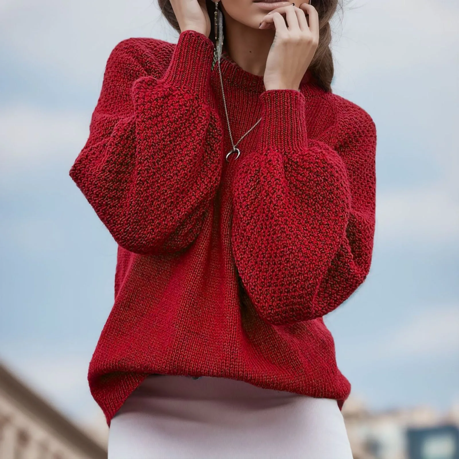 

Korean Fashion Sweaters Women Autumn Solid Color Wool Sweaters Slim Fit Men Street Wear Clothes Female Knitted Sweater Pullovers