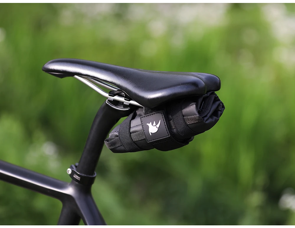 Rhino walk Fahrrad Werkzeug tasche vorne oben Rohr Rahmen Tasche Sattel tasche Burrito Pack Tasche Radfahren schwarz MTB Rennrad hinten Zubehör – Detail 9