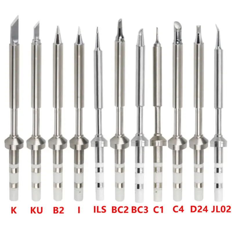 Ts100/pine64 Electric Copper Soldering Iron Tips K Ku I D24 Bc2 C4 C1