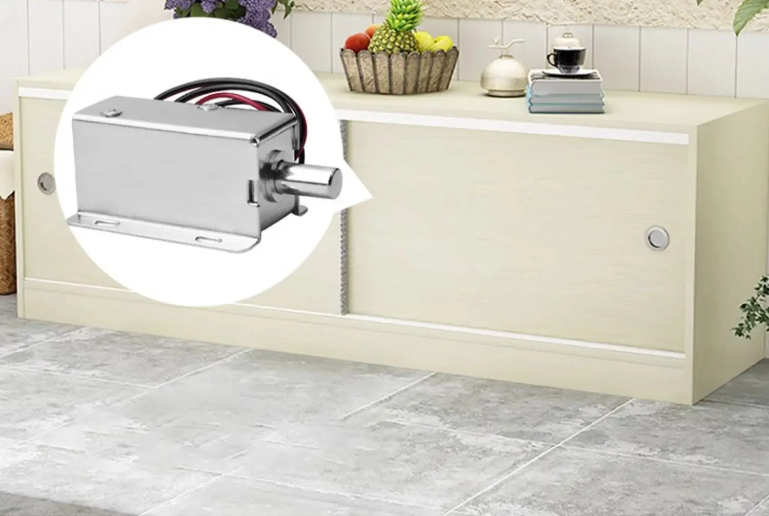 concealed electromagnetic lock 12V24V electronic door lock small cabinet lock el