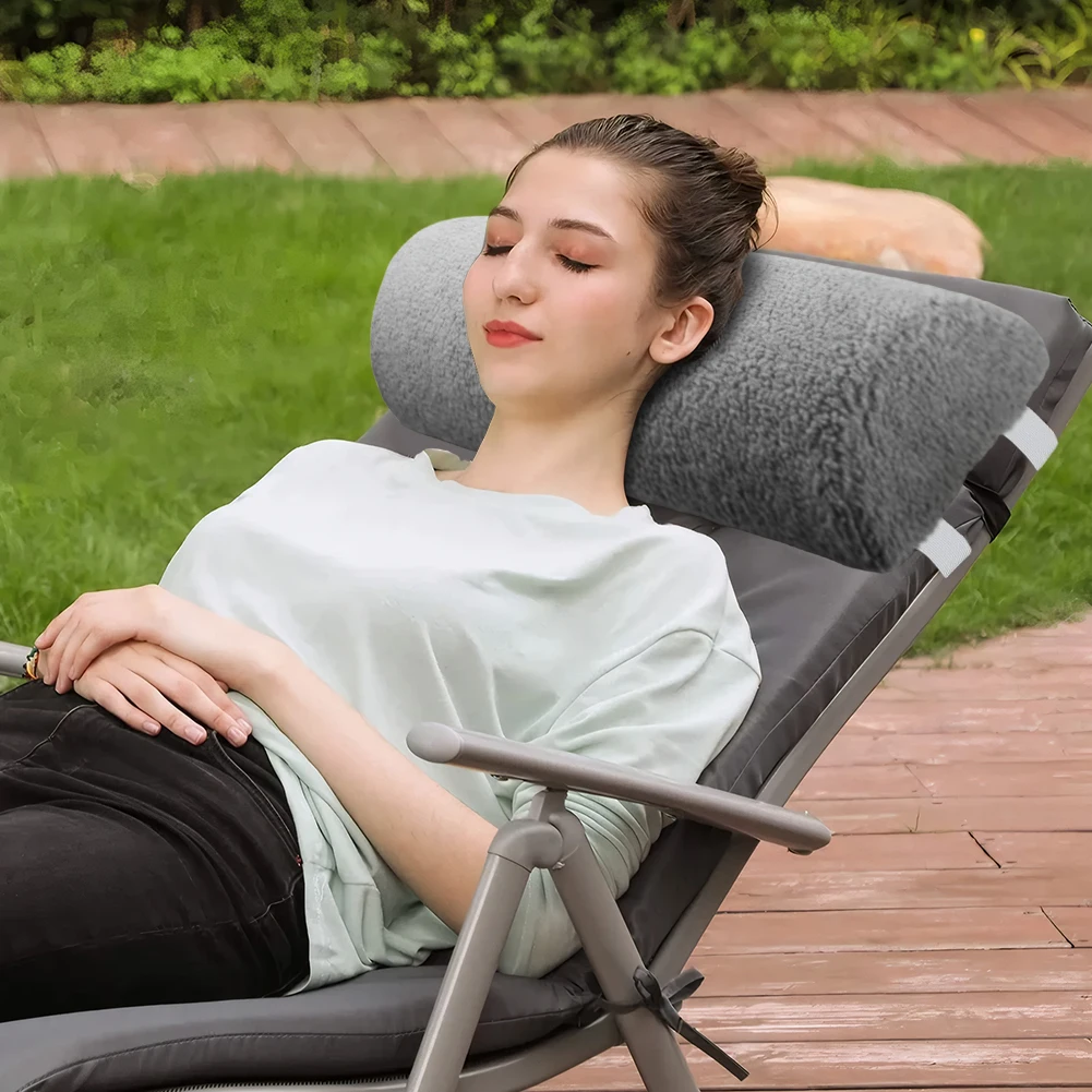 4 Inches Recliner Foot Cushion Memory Foam Neck Pillow Leg Rest Bolster Half Roll Leg Pillow for Ankle and Knee Support