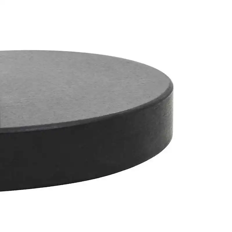 Umbrella Base Black Granite Medium Umbrella Base Round Modern