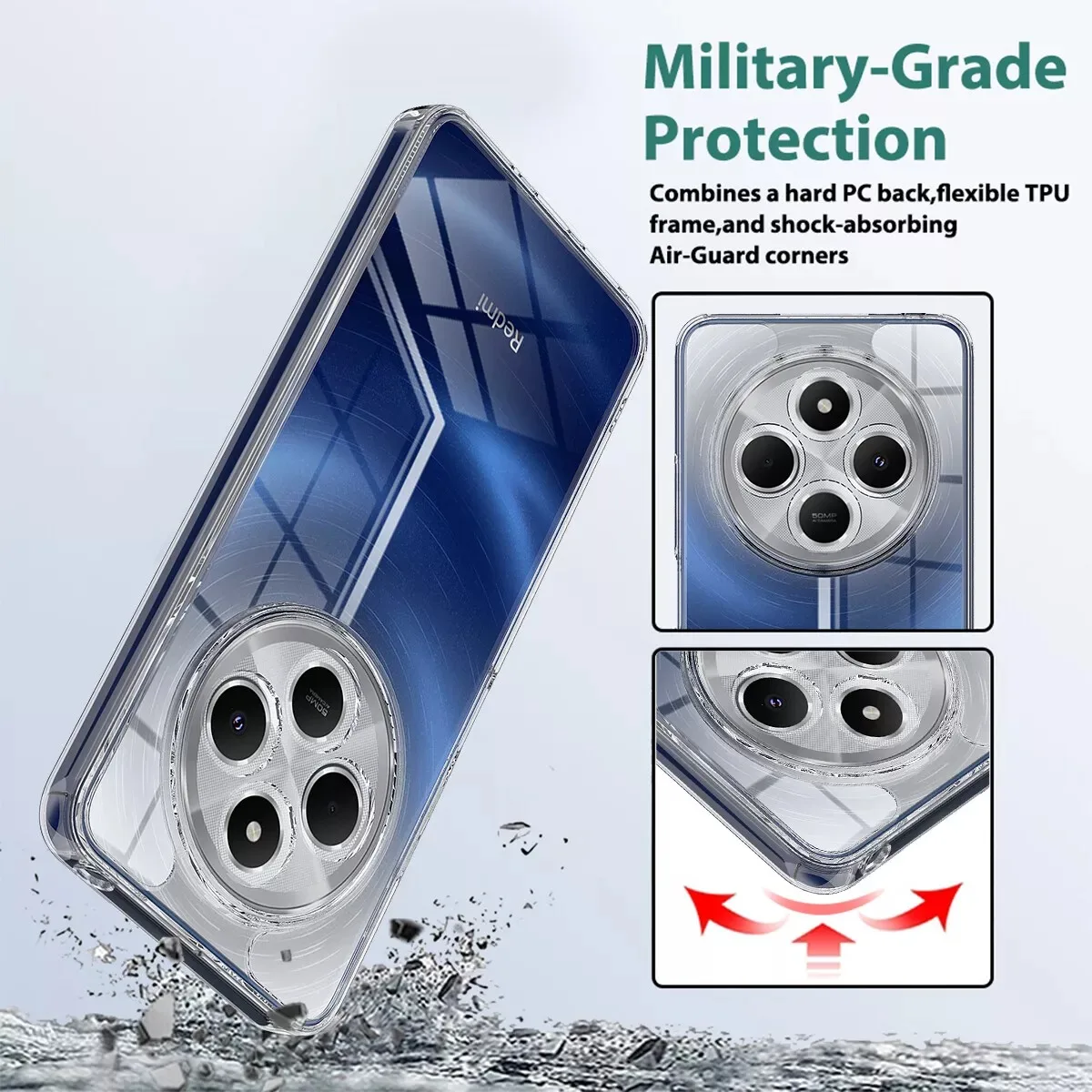 Ultra Thin Transparent Shockproof Soft Phone Case