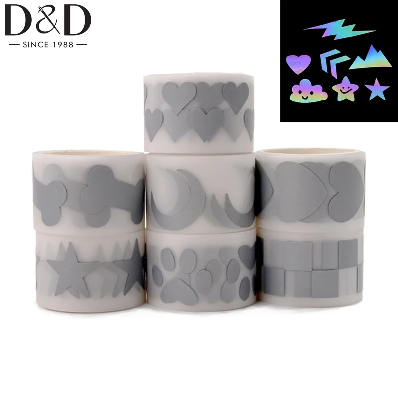 

3X100cm Reflective Sticker Tapes For Clothing Hot Stamping Foil Heat Transfer Vinyl Film Reflective Tape DIY Iron On Fabri