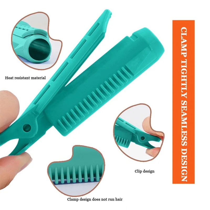 2pcs/set Heatless Hair Rollers Curlers Bangs Hair Root Volume Clip Fluffy Clips Portable for Women hair styling tool hair curling tools