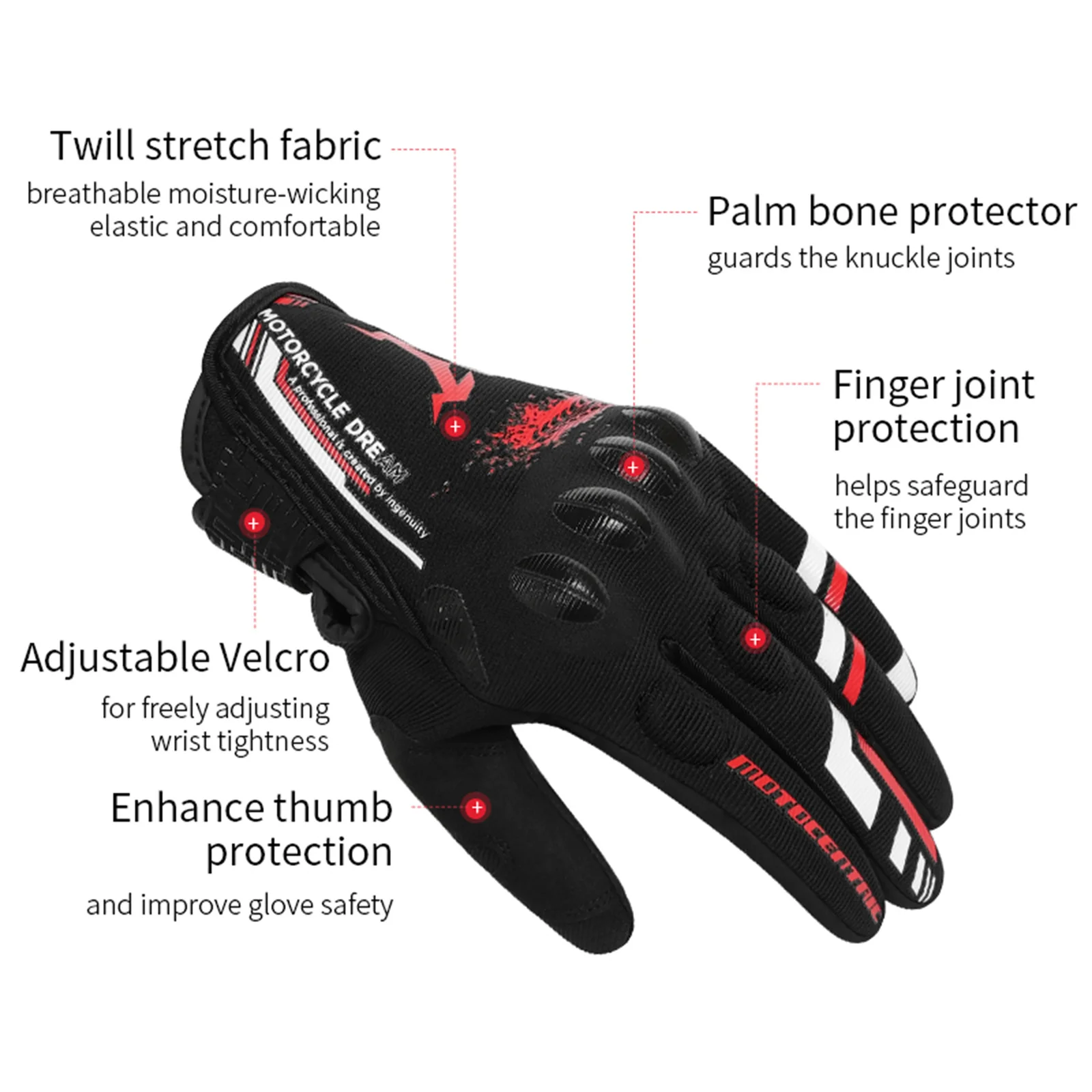 ��ũ ���� �׷��� ������� �尩 ���� ��⼺ �޽� ��ȣ Motorcross Guantes �߿� ������ ��ü �հ��� �¸� ���