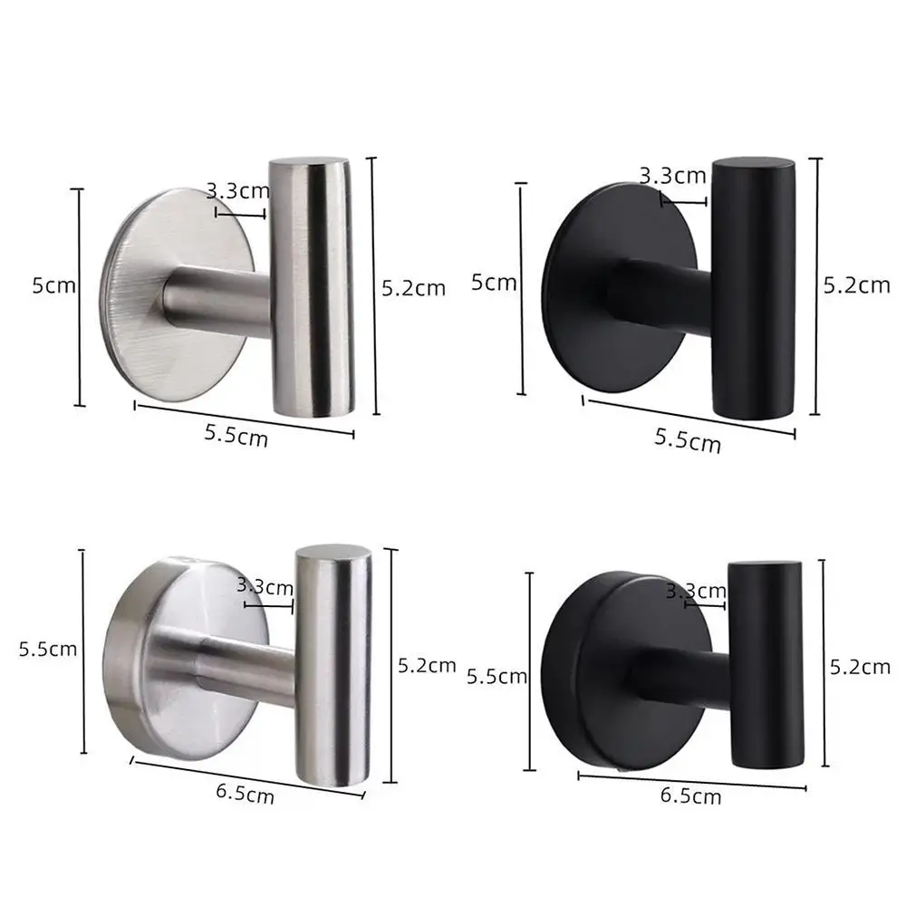 Description Picture 2 of item1/2Pcs Stainless Steel Silver Bathroom Hardware Set Towel Rack Toilet Paper Holder Towel Bar Hook Bathroom Accessories