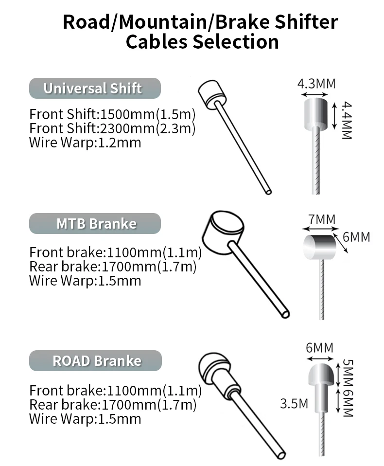 Description Picture 3 of itemJagwire Bicycle Brake /Shift Cable Tube Case Kits MTB 4mm/5mm Mountain Road Bike Brake/Shift Derailleur Cable&Housing Group Sets