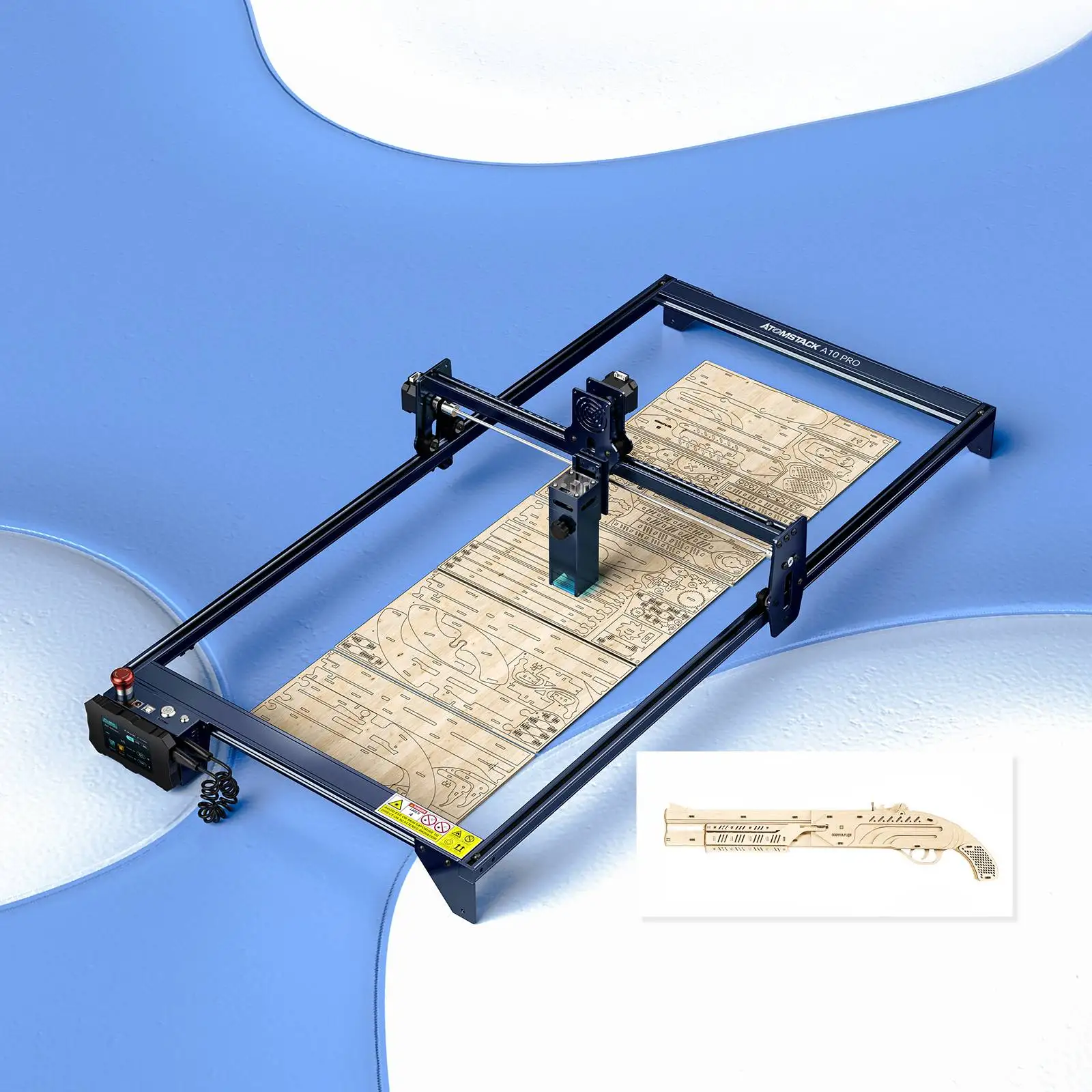 ATOMSTACK Engraving Area Expansion Kit for Extending A5/X7/A10/S10 Machines to 850x410mm V-slo Aluminum Shaft