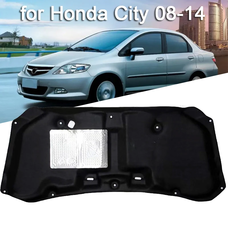 

Car Front Hood Sound Heat Insulation Pad Engine Soundproof Heat Insulation Pad Mat Cover for Honda City 08-14