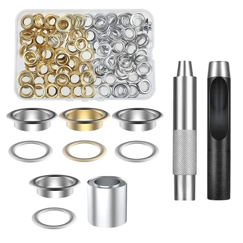 1 Set Of Hole Punch Tool Metal Eyelet Installation For Bag Hole Cloth Fabric Canvas Garment Diameter 12Mm Durable