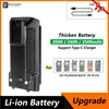 UV-K6 Thicker Li-ion Battery 2000/2600/3500mAh Quansheng UV K5 UV5R Plus Battery USB Type-C Charger UV-K58 Battery Replacement 1