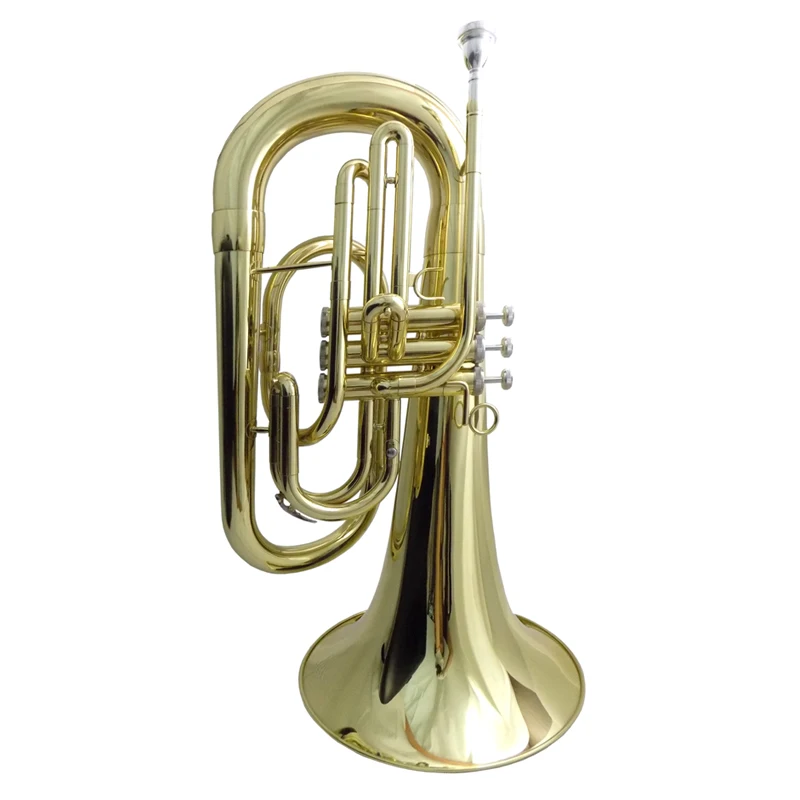 Bb Marching Euphonium Musical Instruments with Case Mouthpiece Yellow Brass Body Lacquer Finishes