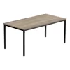 Coffee Table, Accent, Cocktail, Rectangular, Living Room, 40"l, Brown Laminate, Black Metal, Contemporary, Modern 1