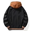 High Quality Baseball Uniform Jacket New Men's Autumn New Trendy Brand All-match Student Hooded Jacket Plus Size Coats Male 8XL 3