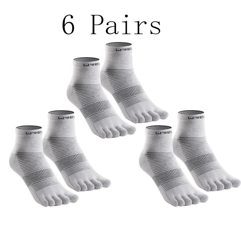 6 pairs White