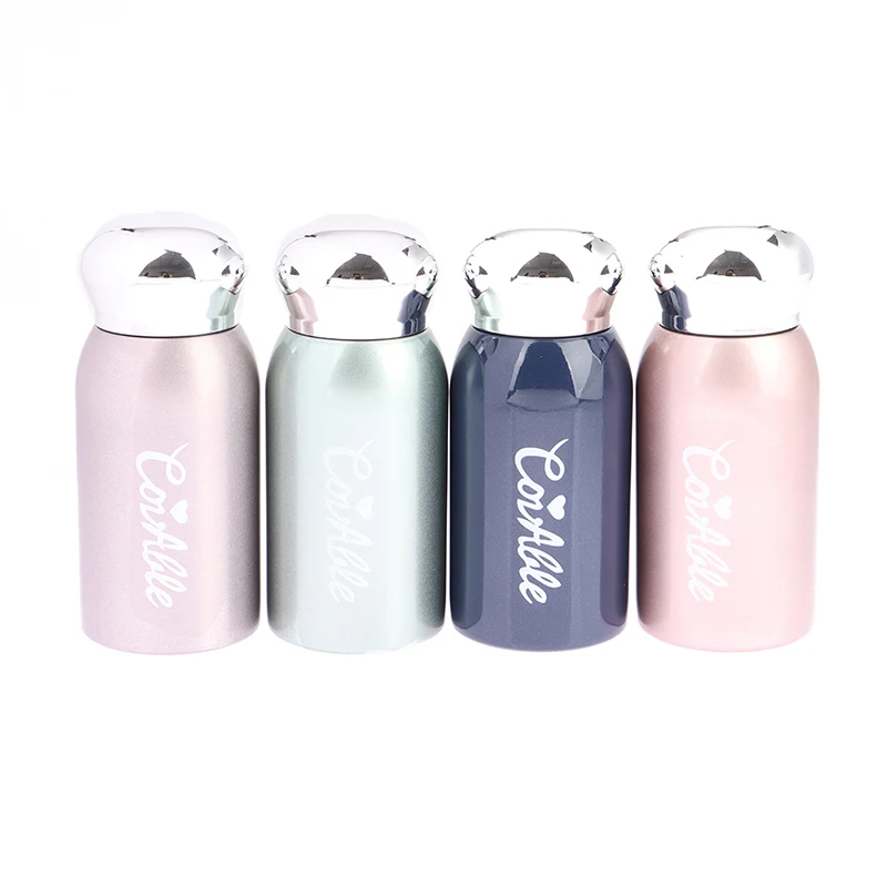 Thermos Bottle Stainless Steel Cute Thermal Water Bottles Vacuum Flask Leakproof Portable Belly Cups 200Ml For Kids Girls