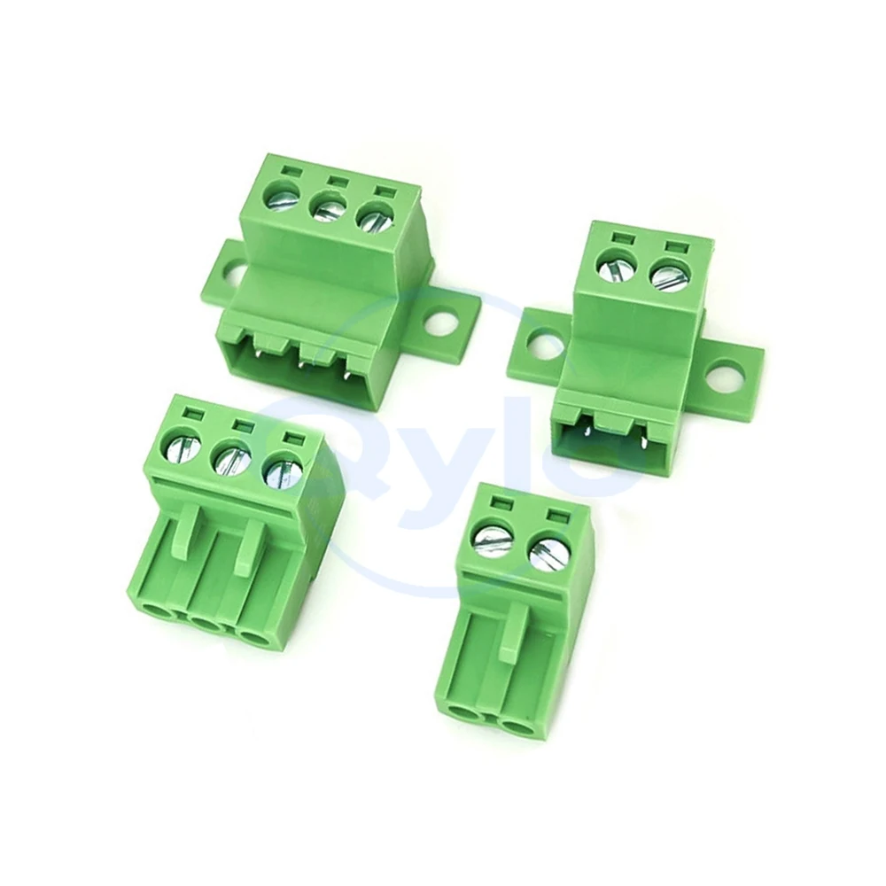 KF 2EDGRKC-5.08mm Lock Plate Fixed Terminal Block Solderless Connection Plug-in Socket Terminal 2EDGK 5.08 2~24P