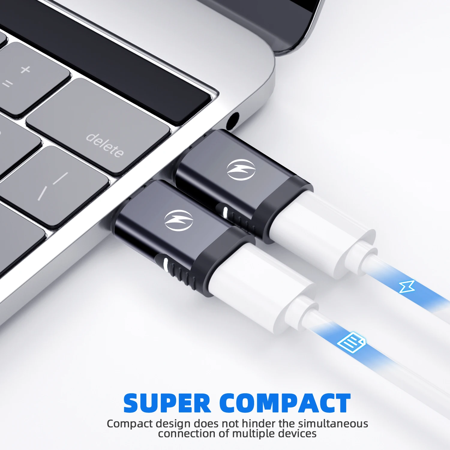 폰켄 240W USB 타입 C 마그네틱 어댑터 풀 기능 마그네틱 어댑터는 8K 고화질 비디오의 40GB 전송을 지원합니다