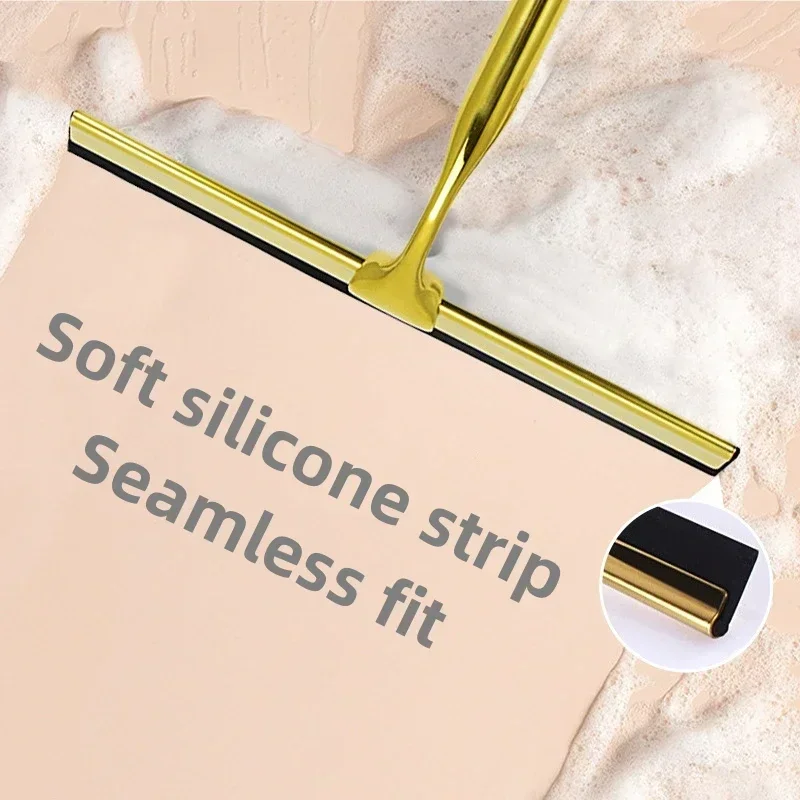 Stainless Steel Window Glass Cleaning Tool with Handle Silicone Rubber Brush Bathroom Shower Squeegee Kitchen Car Mirror Wipers cleaning brush window cleaning squeegee window cleaner window cleaning tool glass scraper glass window scraper cleaning squeegee shower squeegee scraper tool car glass cleaner