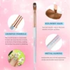 #8-#12 Kolinsky Acrylic Nail Brush Set 3D Pure Handmade Nail Brushes For Acrylic Application Professional Nail Art Brush 5