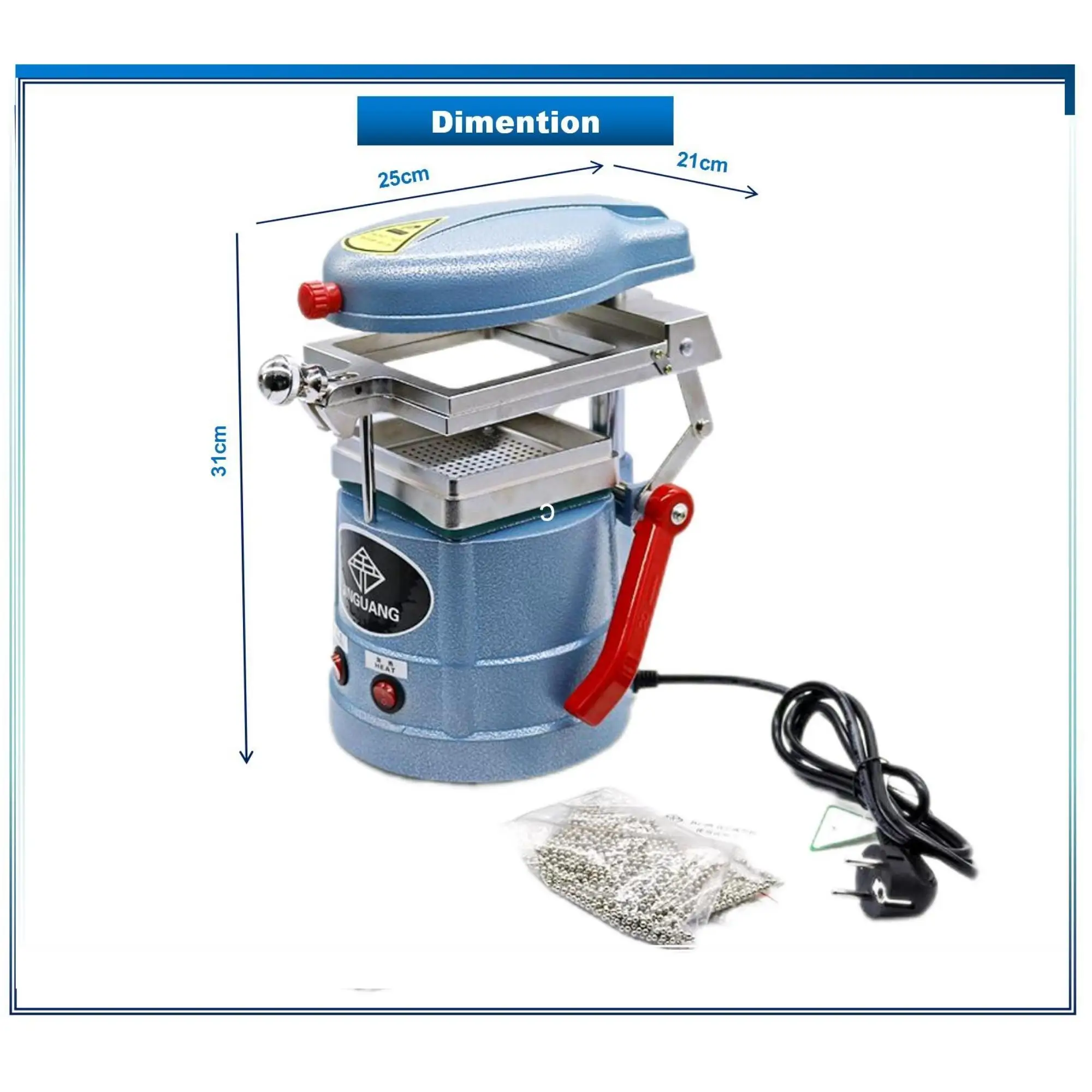 Dental Vacuum Forming Machine Orthodontic Retainer Maker Thermoforming Former