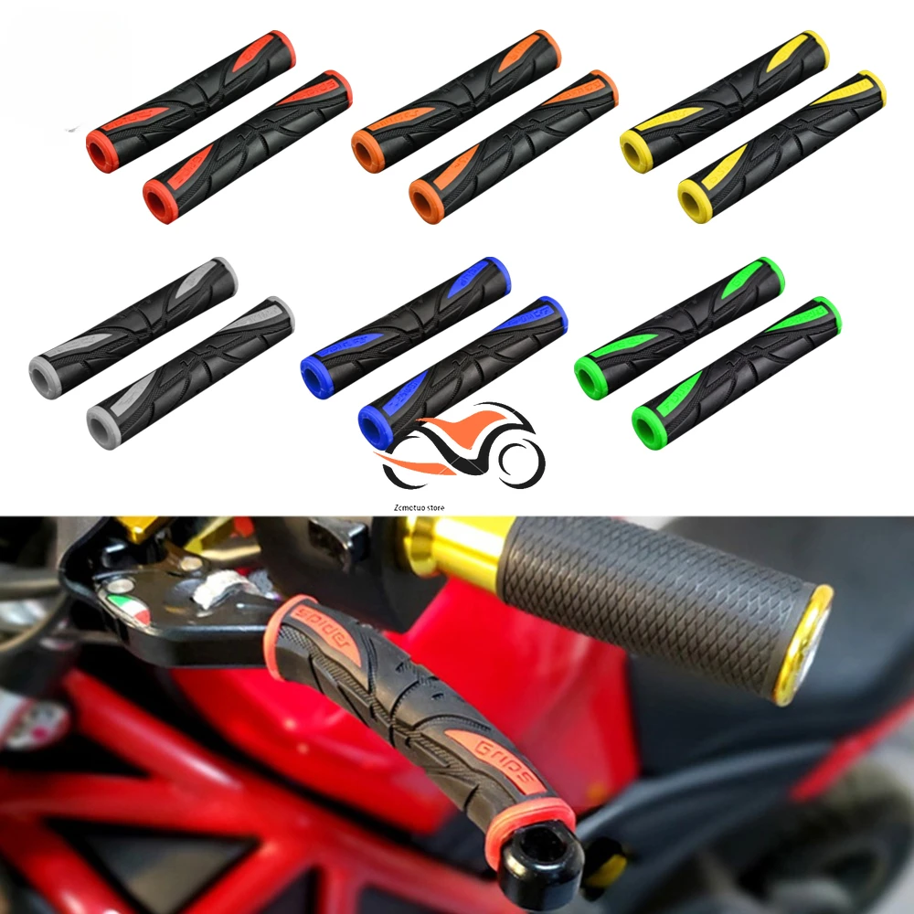 2pcs Motorcycle Rubber Soft Handle  Anti-Slip Brake Lever Grips Protector Motorcycle Bike Handlebar Cover Motorcycle Accessories