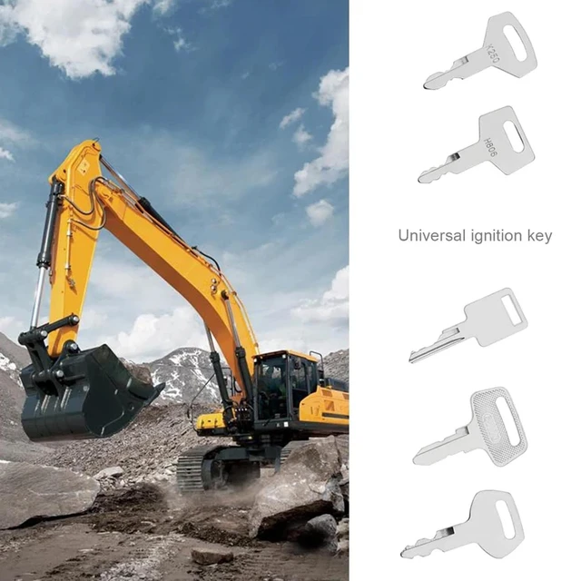 Chiavi Di Accensione Per Macchine Edili - Set Da 6, Compatibili Con Mini Escavatori E Gru Broderson - Foto 3
