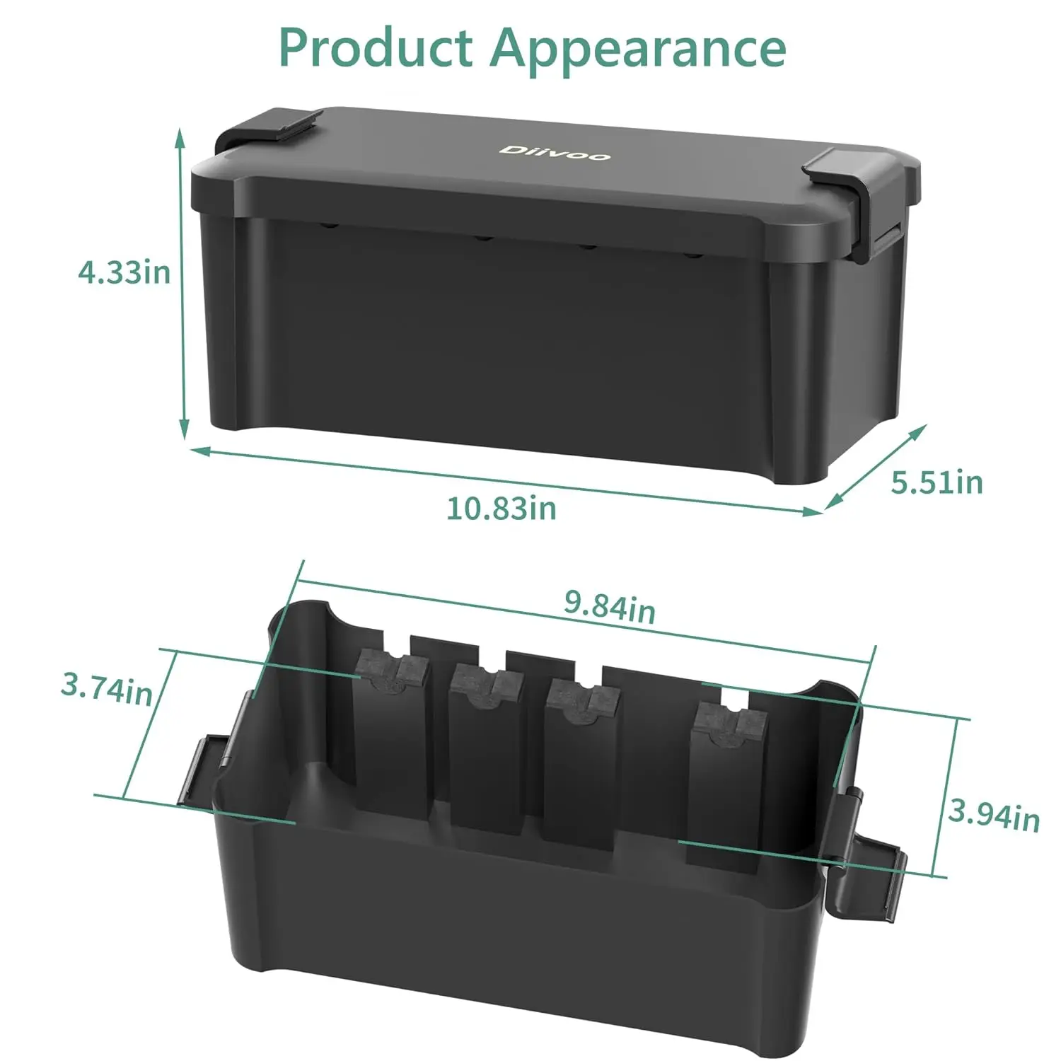 Electrical Box Electrical Distribution Box Electronic Enclosure Case Electrical Junction Box for Outdoor Timers Extension Leads
