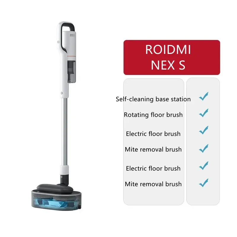 

Original ROIDMI NEX S Wireless Vacuum Cleaners Powerful Smart Vertical Washing Handheld Cleaner MJ Home Appliances Car Products