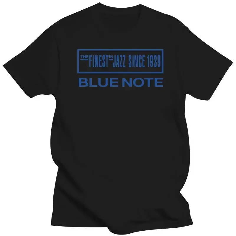 

Футболка мужская оверсайз с рисунком музыкальных композиций и надписей Blue Note
