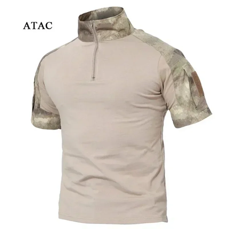 Sport T Shirt Tactical T-Shirts Men Sport Outdoor Tee Quick Dry Short Sleeve Shirt Hiking Hunting Combat Men Clothing Breathable