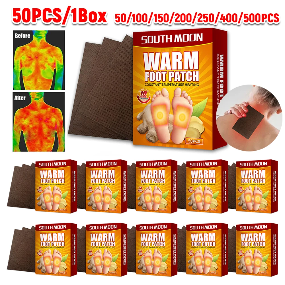 Foot Warmer 50-500Pcs Warm Foot Patch Air Activated Odorless Hot Insole Multifunctional for Outdoor Fishing Hunting