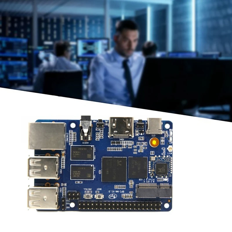 ٳ  BPI-M4 1GB/2GB DDR4 RAM Realtek RTD1395 A53  ھ 64 Ʈ    8G EMMC ÷
