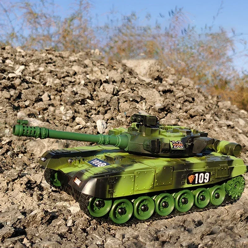 Daljinsko krmiljeni robot tank Tiger modri - 2,4 GHz RC