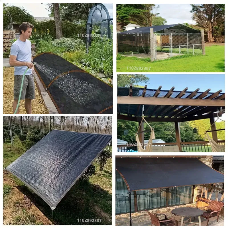 Outdoor garden sunshade net terrace sunshade camping sunshade net UV protection HDPE sunscreen fabric sunshade net