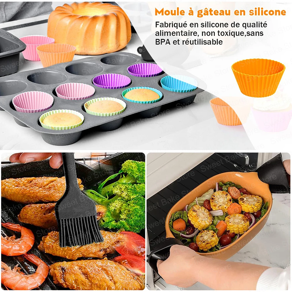 Premium Air Fryer Accessory Kit with Silicone Baking Mould