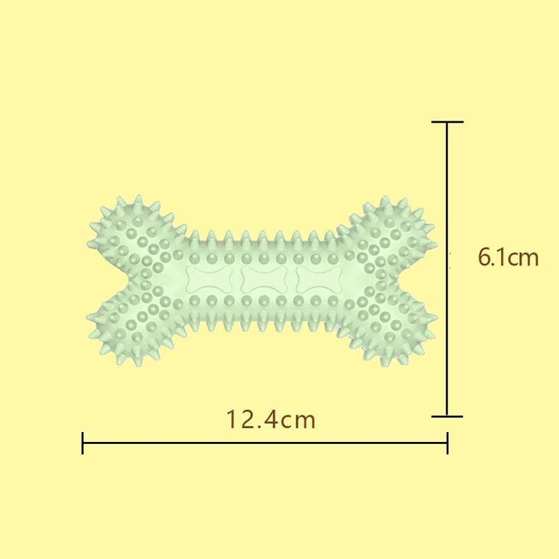 1PC Pet Chew Toy Soft Rubber Bite-resistance Bone Shape Teeth Grinding Chewing Toys for Small Dogs Training Pet Supplies 3