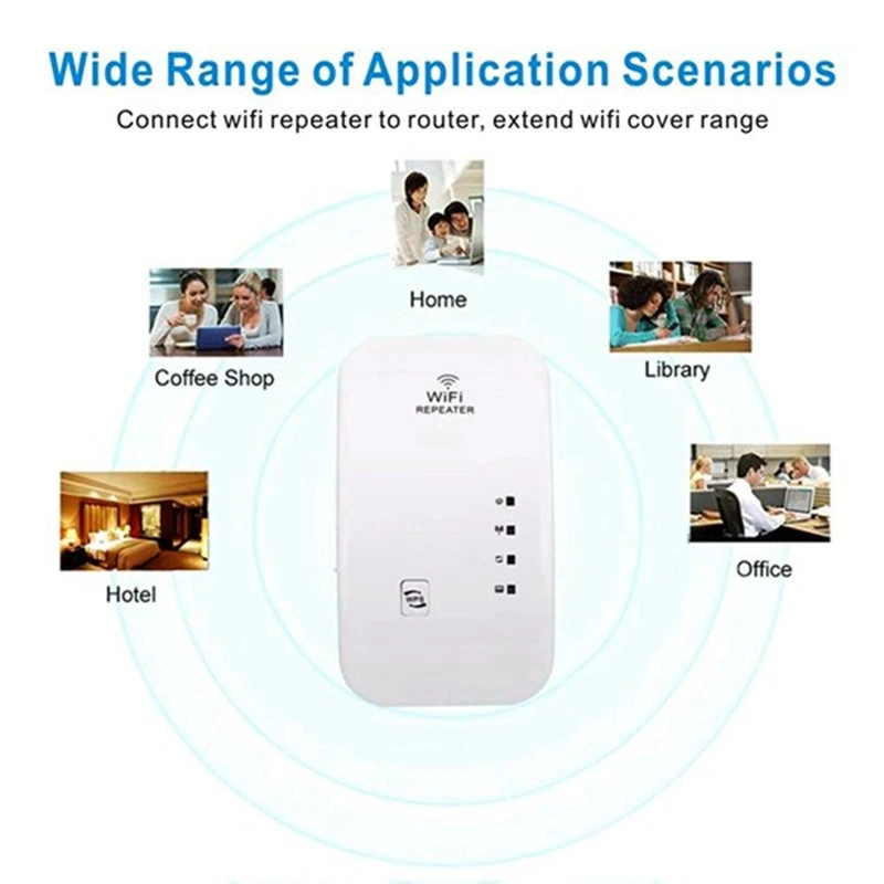 Ripetitore Wifi Extender Wifi 300M 2.4G Wi-Fi Booster Wi-Fi Ripetitore Punto Di Accesso Spina Europea Durevole