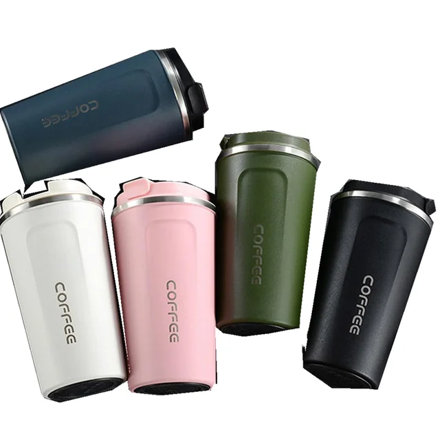 Drink Cup Coffee Mug Thermos Bottle - Stainless Steel Coffee Cup 380/510ml  Thermos - Aliexpress