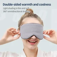 Sleeping Eye Mask Korean Style Ice Silk Warm And Cool Dual Use Adjustable Travel Sleep Shade Man Eyepatch Health Beauty Cute 2