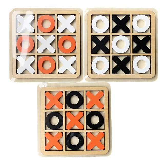 Games Tic Tac Toe Wooden Board Game, Tic Tac Toe Wood Game