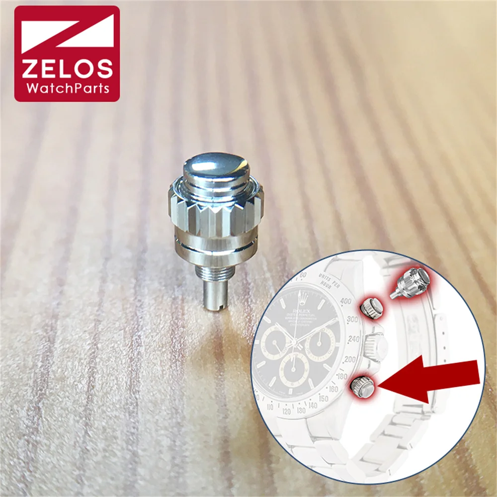 Pulsante In Ottone Per Rolex Daytona Zenith 16520 Orologio Pusher