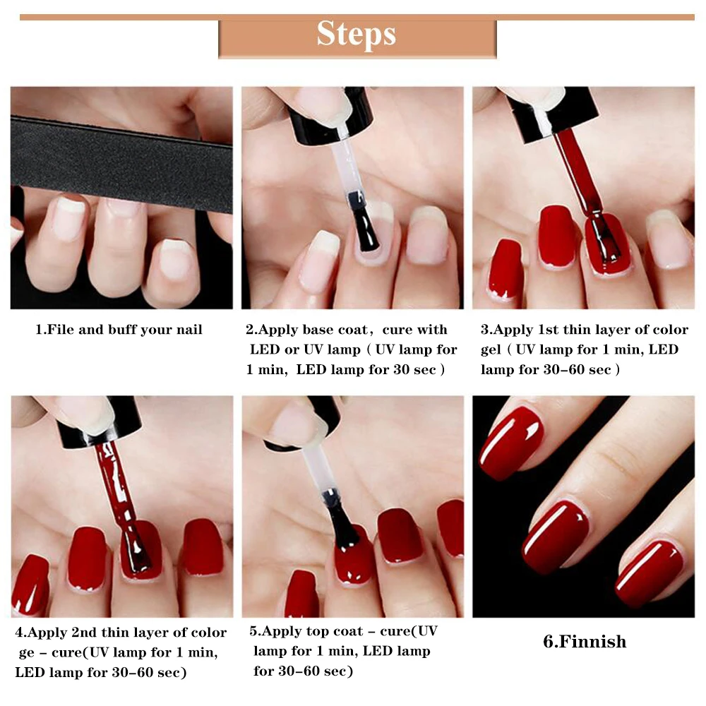 MIZHSE 18ML UV Gel Nail Polish  Manicure Gel Polish Hard Gel Soak Off White Gellak UV Nail Gel Polish Top Coat For Nail Art 5