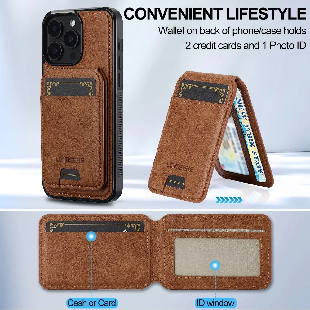 Detachable Magnetic Card Holder Wallet Case