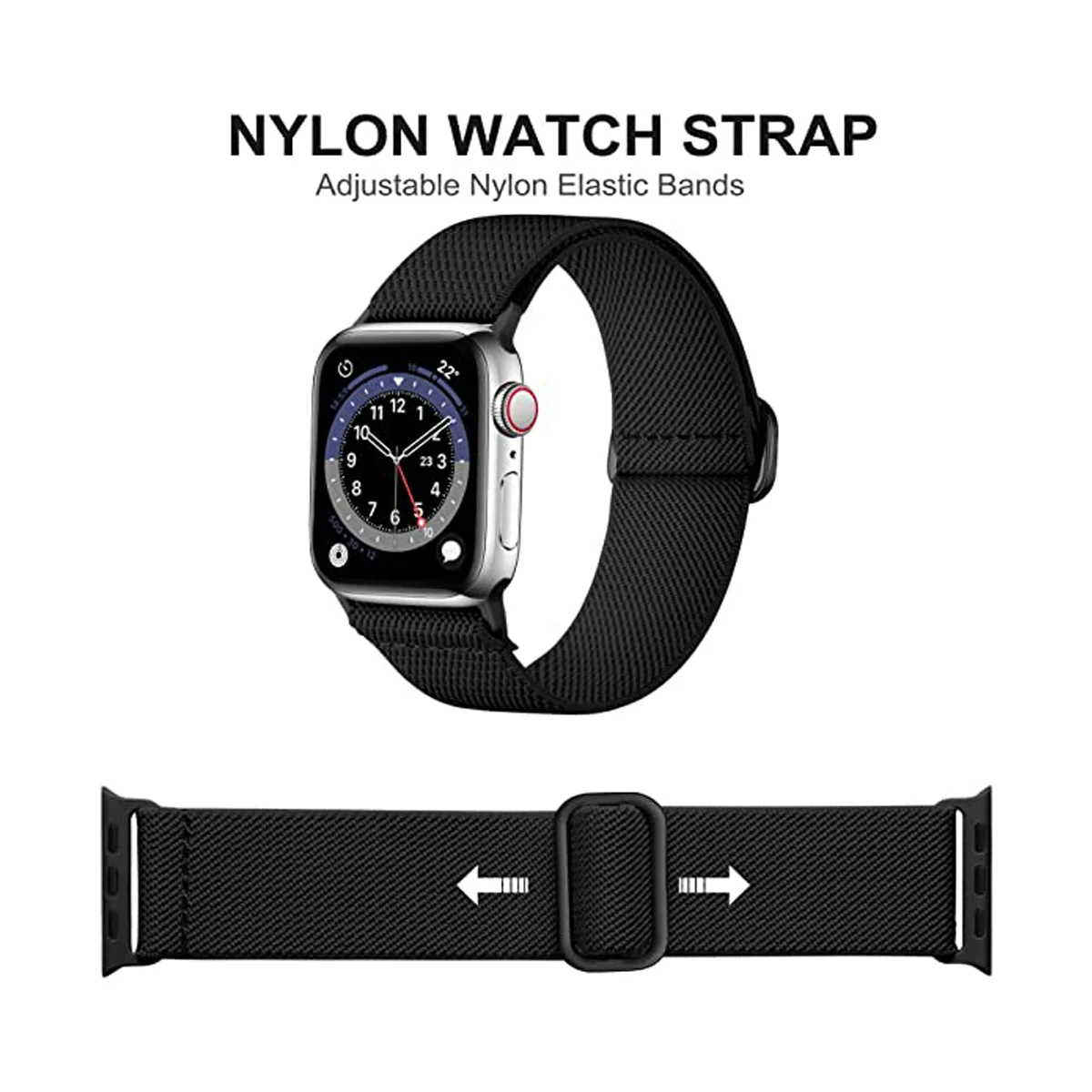 Durable Nylon Loop Sport Band for Smartwatch Wrist Straps