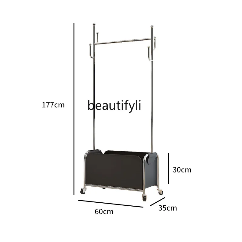 

Bedroom Standing Wall Mounted Coat Rack Living Room Home Removable Storage Rack