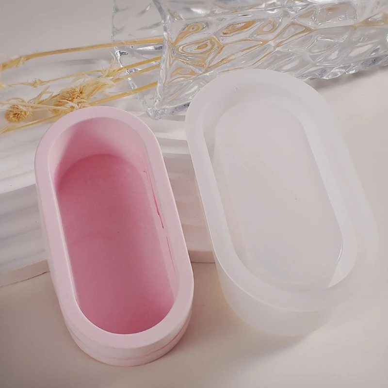 Stampo in silicone rettangolare in stile nordico per vassoio in terazzo, cemento, gesso o resina epossidica per la decorazione domestica | SHEIN ALIA